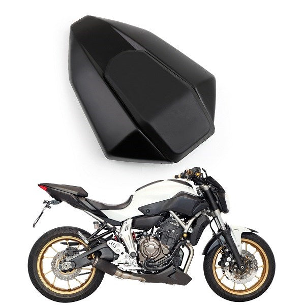 Pillion Takaistuimen soolokopan suojus sovi 13-17 YAMAHA MT-07 FZ-07 FZ07 Musta