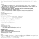 2017-2021 Kia Soul Automatikgetriebe-Stellantrieb Assy-Gear D7UF1 14 Pin 438002D205 438002D000