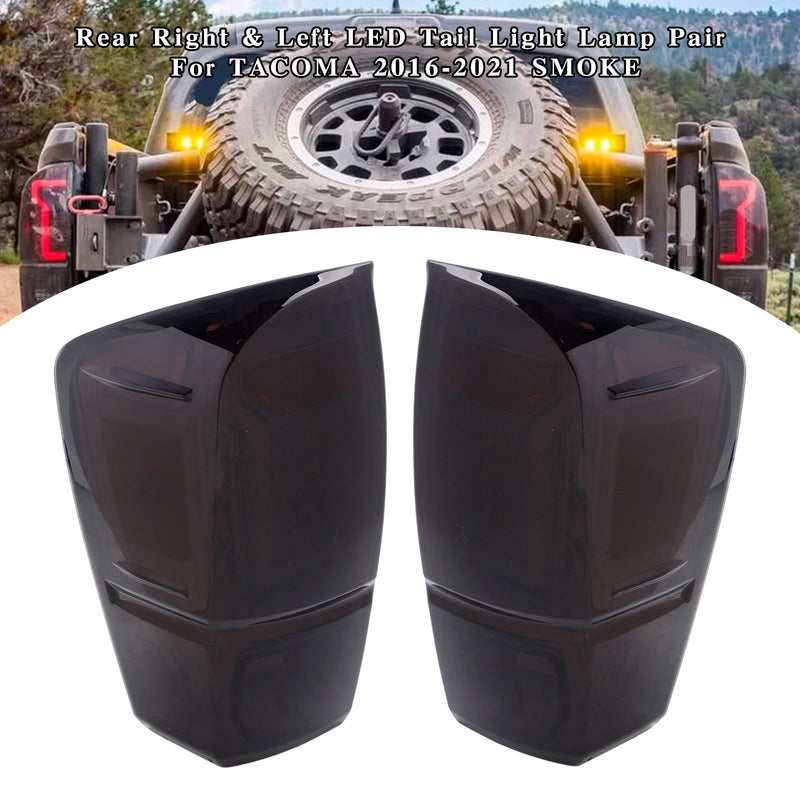2016-2021 Tacoma Takana oikea ja vasen LED-takavalovalaisin pari savua 8156004170 81560-04180
