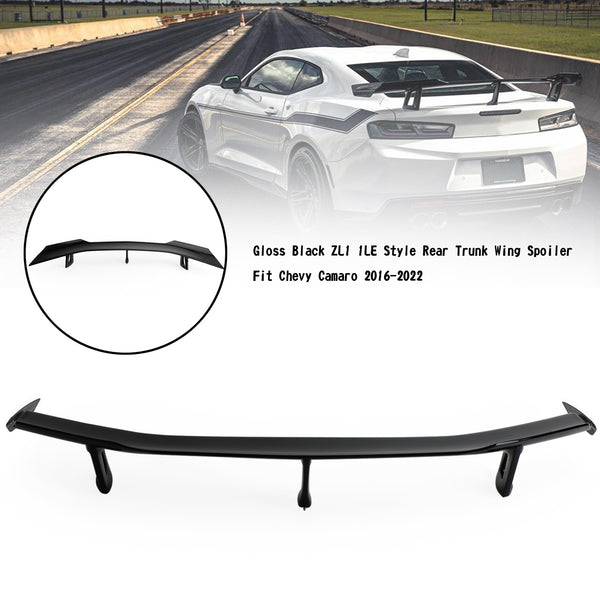 Gloss Black ZL1 1LE Style Rear Trunk Wing Spoiler Fit Chevy Camaro 2016-2022