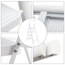 4 Trin Ladder Folde Trinstige til Voksne Skridsikker pedal Letvægts