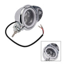#D62 Headlight Lamp Spotlight Universal Coler Switch Fits Chrome For Motorcycle