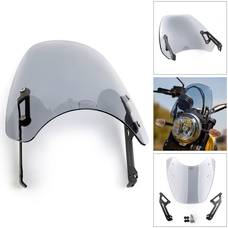 Motorrad Windschild Windschutzscheibe für Ducati Scrambler 2015-2018