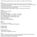 2008-2015  Toyota Scion L4 1.8L DOHC 2ZR-FE 16PCS Exhaust Intake Valve Kit