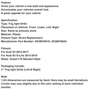 2013–2016 Audi A3 S-Line S3 etupuskurin sumuvalot Peitä jäähdyttimen säleikkö