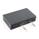 120W Gigabit Ethernet Poe Switch 10/100/1000M Port adaptivní Plug & Play 4 síť