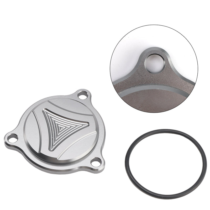 CNC ÖLFILTERABDECKUNG GRAU FÜR SUZUKI DRZ400 DRZ 400S DRZ 400SM DRZ400E 05-2025