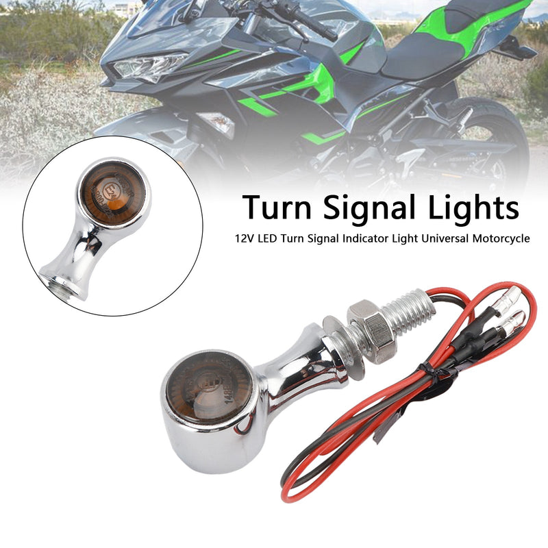 12V LED Blinker Anzeige Licht 8mm Universal Motorrad Für Suzuki