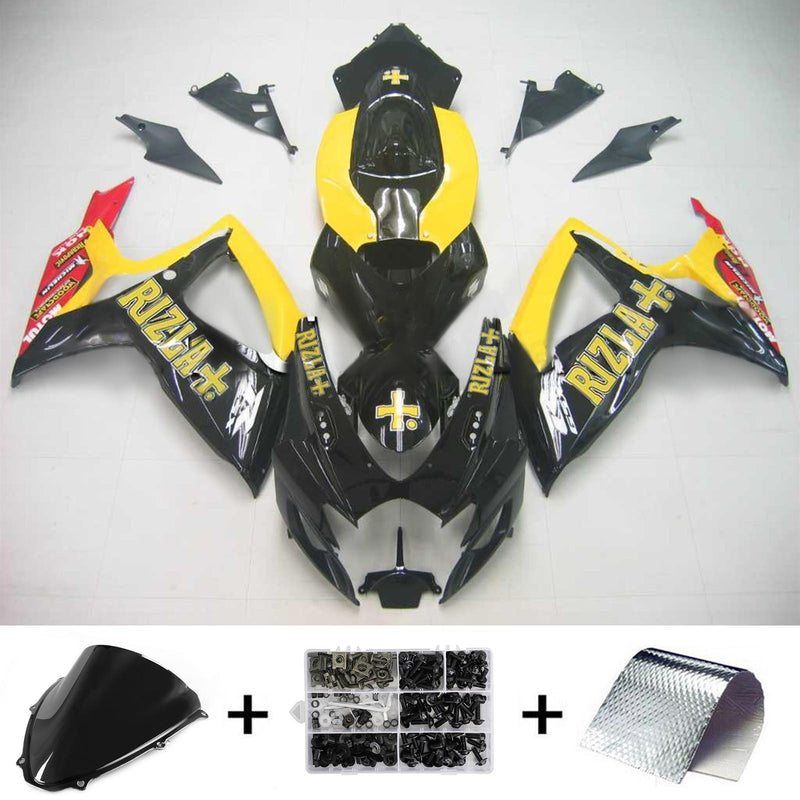 2006-2007 K6 Suzuki GSXR 600/750 insprutningsskyddssats kropp plast