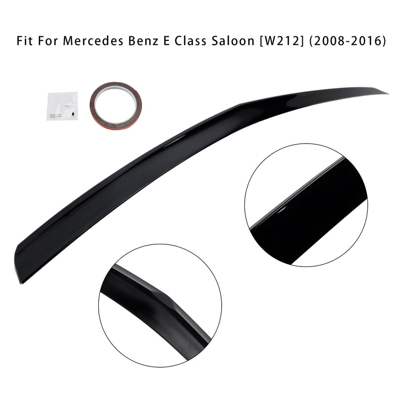 2008-2016 Mercedes-Benz E-Class W212 Gloss Black Rear Boot Spoiler