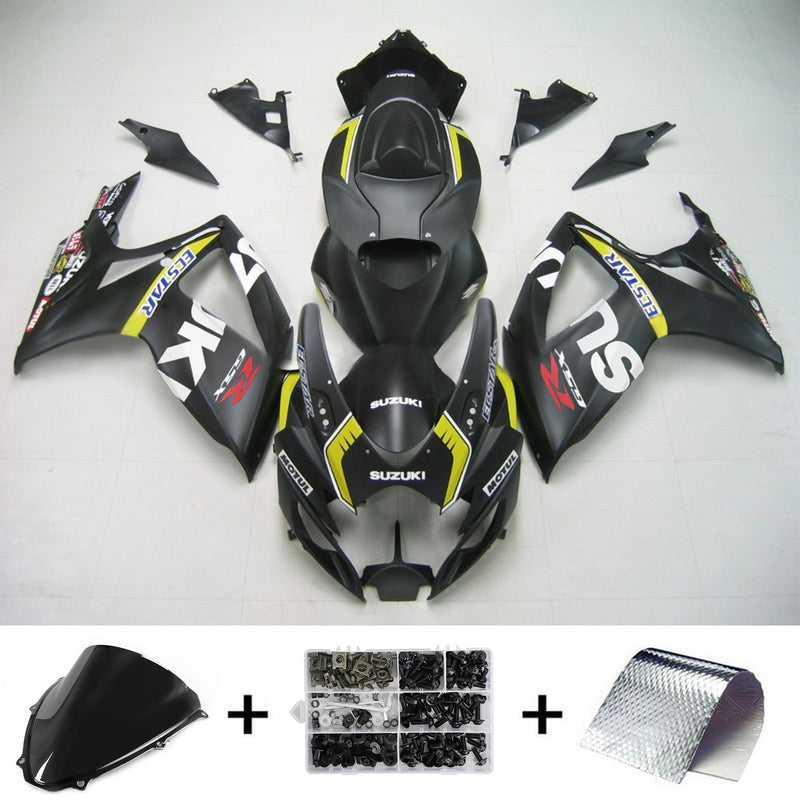 2006-2007 K6 Suzuki GSXR 600/750 Kit de carenagem de injeção de corpo de plástico