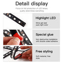 Auto-Innenraum-Fußraum-Atmosphäre RGB-LED-Streifenlichter mit Fernbedienung + APP-Steuerung