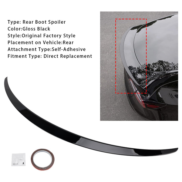 Schwarz glänzender Heckspoiler für Tesla Model Y 2020+, Original-Werksstil