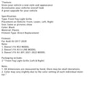 2017-2020 Audi A3 foran støtfanger Grill Tåkelys Deksel Lampe Ramme Trim Fit