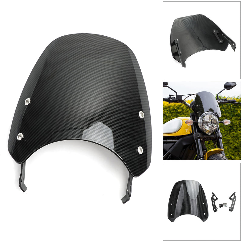 Motorrad Windschild Windschutzscheibe für Ducati Scrambler 2015-2018