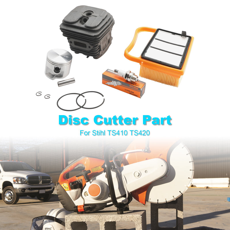 Kit de serviço de pistão de cilindro Stihl TS410 TS420 com filtro de ar 4238 020 1202