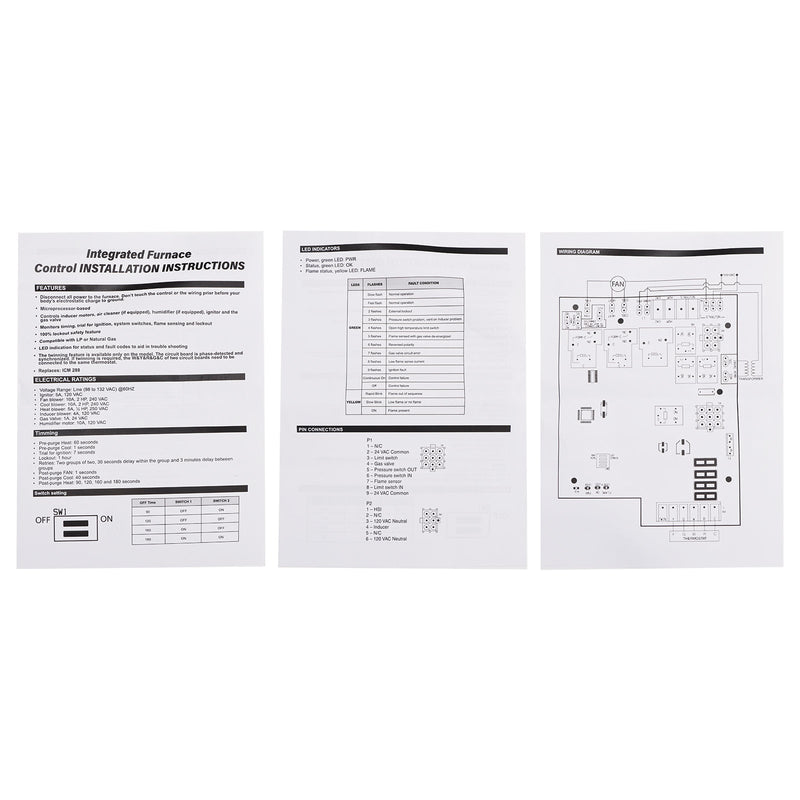 1012920A Ofensteuerplatine, kompatibel mit Rheem 62-24084-82 2-24084-02