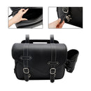 Heck Bag Pu Pu Side Saddle Tail Bag Bagasjepose Lagring Svart for motorsykkel