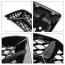 2017-2020 Audi A3 foran støtfanger Grill Tåkelys Deksel Lampe Ramme Trim Fit