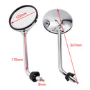 Chrome Rearview Mirror Set For Vespa LX 50 2T/4T & LX 125 & LX 150 2005-2013