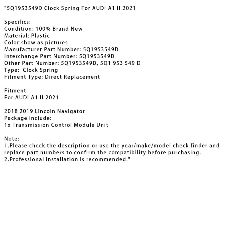 5Q1953549D Pióro pieluszkowe dla Audi A1 II 2021