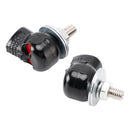 4x Motorrad Fahrrad Kunststoff Schwarz Schädel Nummernschild Bolzen Auf Schraube Auf Rahmen Mutter