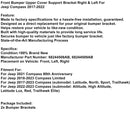 Front Stoßstange Oberen Abdeckung Unterstützung Halterung Rechts &amp; Links Fit Für Jeep Compass 2017-2022