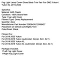 2019–2020 Yukon Nebelscheinwerfer-Lampenabdeckung, glänzend schwarz, Paar, 22936426