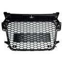 Glans sort front bikakestøtfangergrill for Audi A1 S1 2010-2014