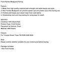 2020–2025 Street Triple 765 R RS Kotflügelverkleidung vorne, glänzend schwarz