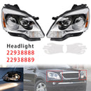 2007–2012 Für GMC Acadia ohne Leuchtmittel und Vorschaltgerät, linker + rechter HID-Scheinwerfer 22938888 GM2503323