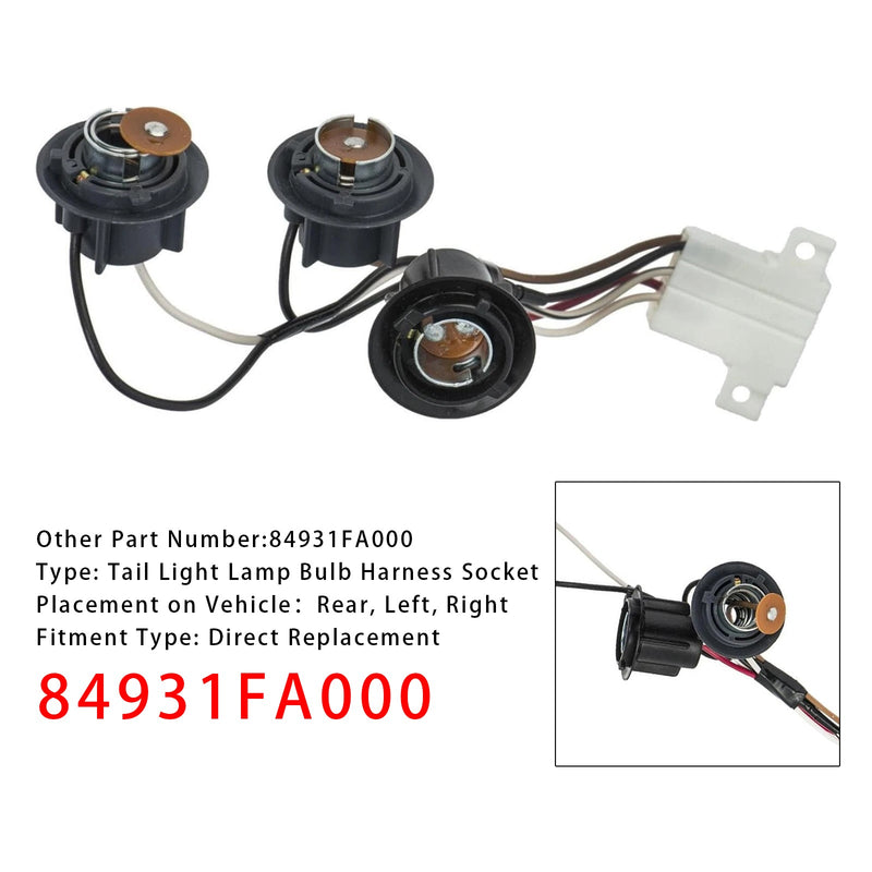 1993–2001 Subaru Impreza Rücklicht Lampe Glühbirne Kabelbaum Sockel 84931FA000