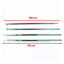 2003–2005 Honda Accord CM5 4D Sedan 4 Stück Tür Fenster Gürtel Trim Molding