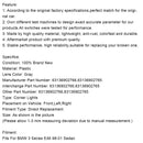 1998-2001 BMW 3er E46 Limousine Paar graue Eckseitenleuchte für 63136902766