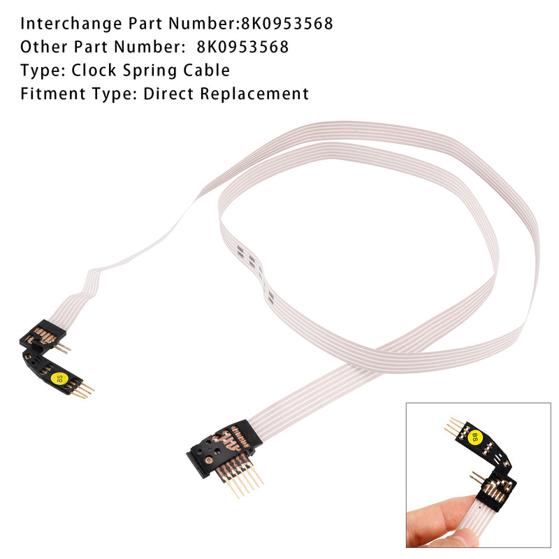 8K0953568A BCDEFGHMJKLMNPQ Airbag FFC Flachbandkabel Wickelfeder
