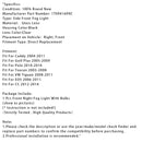 1 PCS Přední list pravé mlhy pro Volkswagen Caddy 2004-2011 Touran 2003-2008