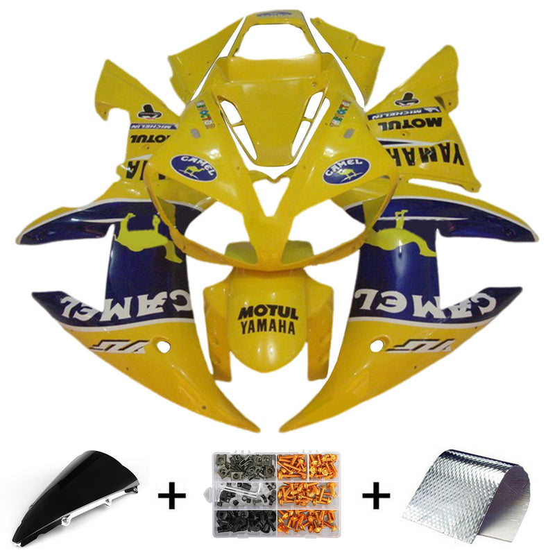 2002-2003 Yamaha YZF 1000 R1 injeksjonskinnesett kroppsplast ABS