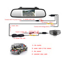 Vanntett ryggekamera bilkamera + 4.3" Skjerm for Golf MK 6 7 HD CCD Night