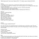 2018–2019 Subaru Legacy Outback Radio-Ersatz-Touchscreen-Digitalisierer HK-SC-1