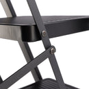 Escalera de tijera Escalera compacta ligera y ancha plegable de aluminio de 4 niveles