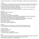 VW CYAA CJZA CJZB CJZD CYV CYVA CYVC Cyvd Cylinder Head Válvulas 1.2 TSI EA211 04E1064L