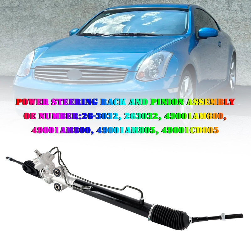 2003–2005 Nissan 350Z All Body Style Servolenkung Zahnstange und Ritzel Montage 263032