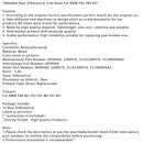 BMW F80 M3 F82 F83 M4 F87 M2 Rear Differential 3.46 Ratio 8090464