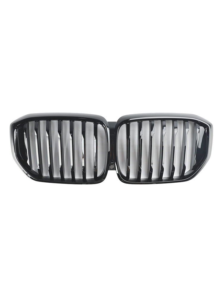 2024+ BMW G05 LCI X5 Single Line radiatorgrill blank svart for støtfangeren foran