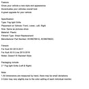 2013–2016 Audi A3 S3 S3 S-line přední dolní nárazníková mlhová světla pokrývají chladicí mřížku