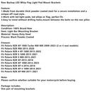 Zálohování LED WHIP FLAG FLAG LIGHT LAGE BRACKETS pro Polaris RZR XP 1000 900