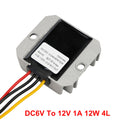 DC-DC 6V til 12V 1A 12W Step-Up Power Supply Converter Controller Vandtæt