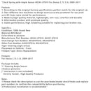 2009–2017 Venza 2,7 L 3,5 L, vaipan sulka kulma-anturilla 89245-0T010