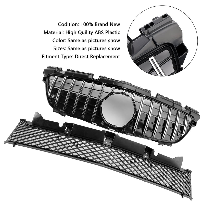 2011-2016 Mercedes-Benz SLK-luokka R172 SLK55 PRE-Facelift Chrom etuosa Oberen Alempi jäähdytys Grille Fit Mercedes SLK-luokka R172 SLK55