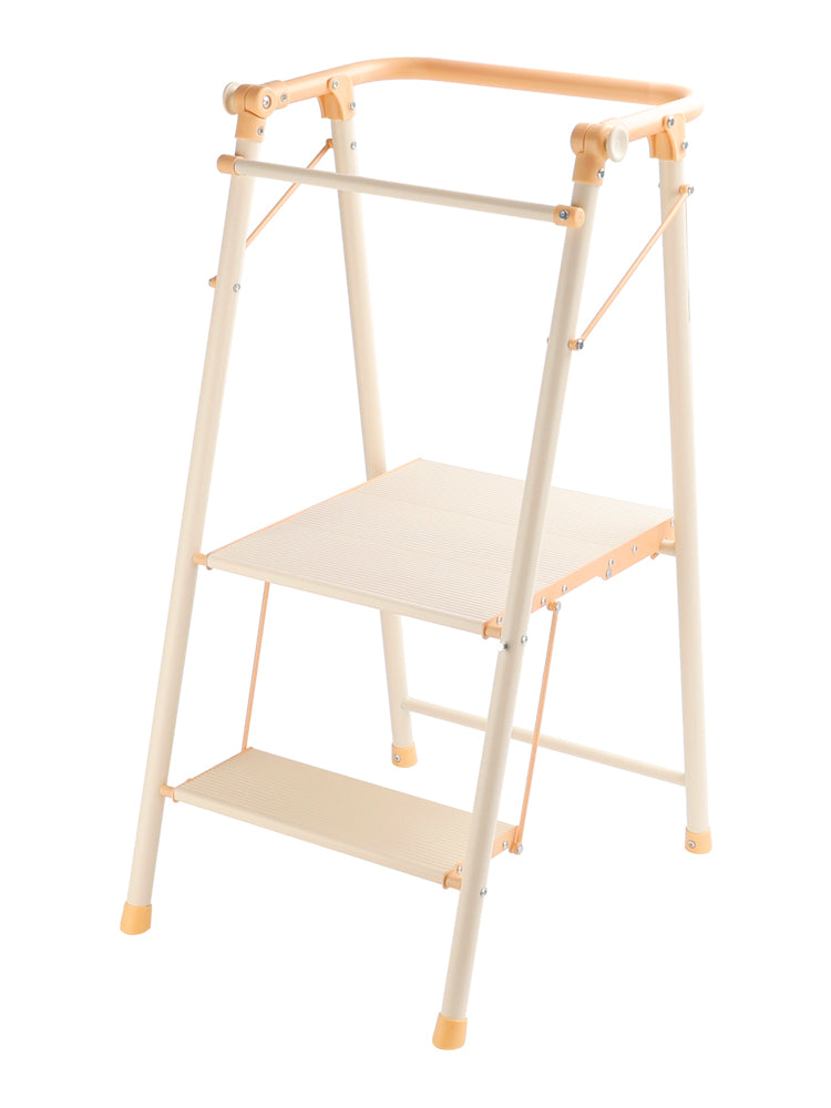 2-stufiger Küchen-Stepper für Erwachsene, klappbarer Tritthocker, Kinder-Klapp